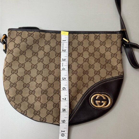 Authentic Vintage Gucci GG Monogram Canvas Crossbody Bag – Excellent Condition - Picture 16 of 16